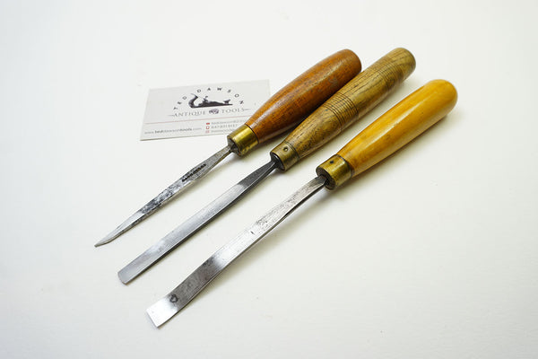 3 EXTRA FINE CARVING CHISELS