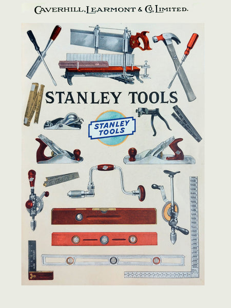 1932 STANLEY TOOLS ADVERTISING PRINT - REPRODUCTION